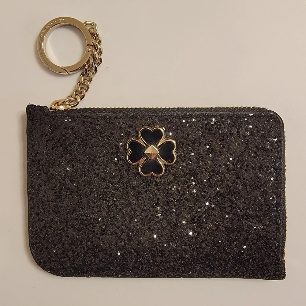 Kate Spade Glittery Card Holder with Key Chain